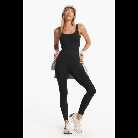 NWT Vuori Halo Jumpsuit, Black Heather Size M - Picture 1 of 5